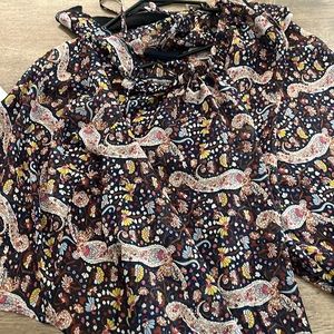 Floral work shirt